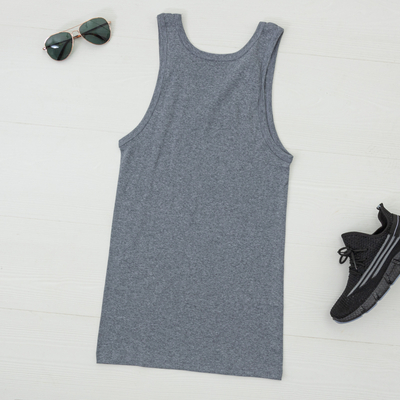 Серая мужская майка