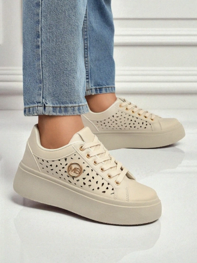 Женские кроссовки Ecru на платформе Boreas Royalfashion экологическая кожа