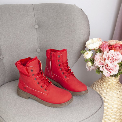 Красные утепленные ботинки Colorado - Обувь