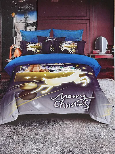 Royalfashion Kalėdų patalynės komplektas 160x200 3 dalių
