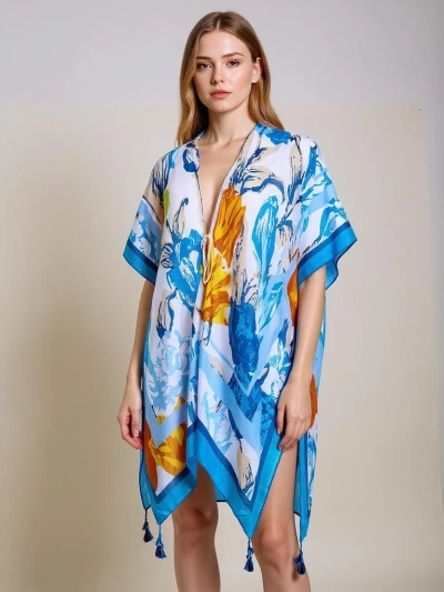 Pareo Callista – красочное пляжное платье Royalfashion с V-образным вырезом