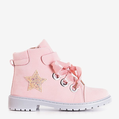 Светло-розовые женские рабочие с украшениями Мисаки - Обувь