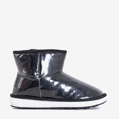 Juodi moteriški sniego batai su Shon kailiu - Avalynė