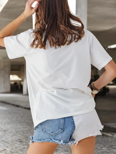 Блузка Royalfashion для женщин из хлопка с принтом