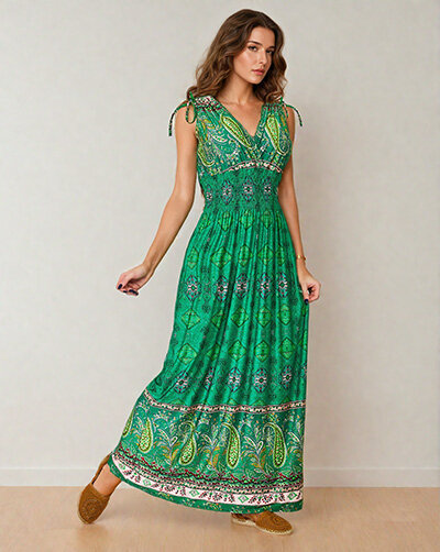 "Royalfashion" Moteriška raštuota midi suknelė