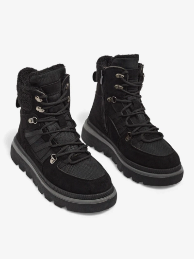 Moteriški aulinukai „Aurora“ juodi odiniai elegantiški rudeniui