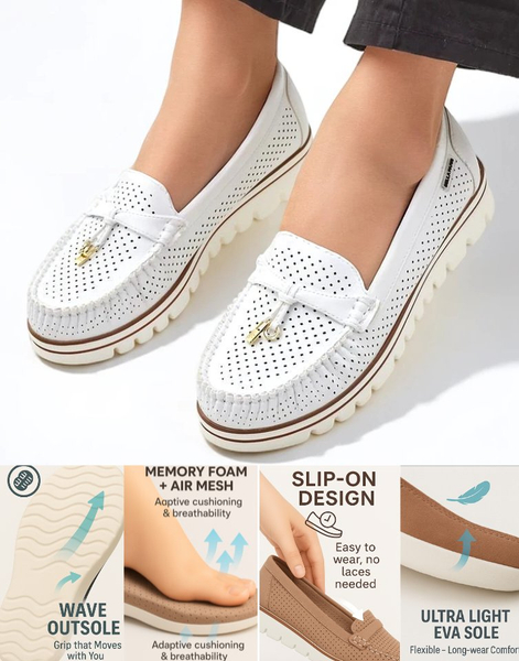 Royalfashion Moteriški perforuoti mokasīnai Elissas