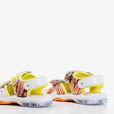 Детские сандалии Jamie Orange и Yellow - Обувь