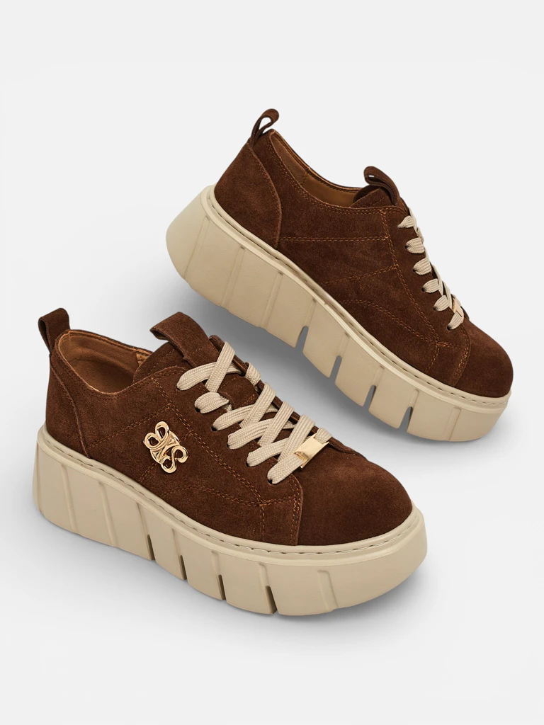 Sportiniai moteriški sportbačiai iš natūralios odos Renos