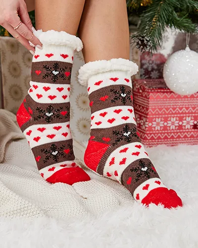 Royalfashion Утепленные женские рождественские носки