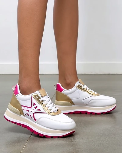 Royalfashion moteriški sportbačiai su blizgučiais Senues