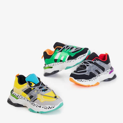 Juodi moteriški sportiniai bateliai storu padu Gorew - Avalynė