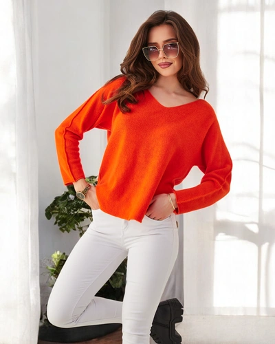 Royalfashion Viskozės plonas moterų megztinis