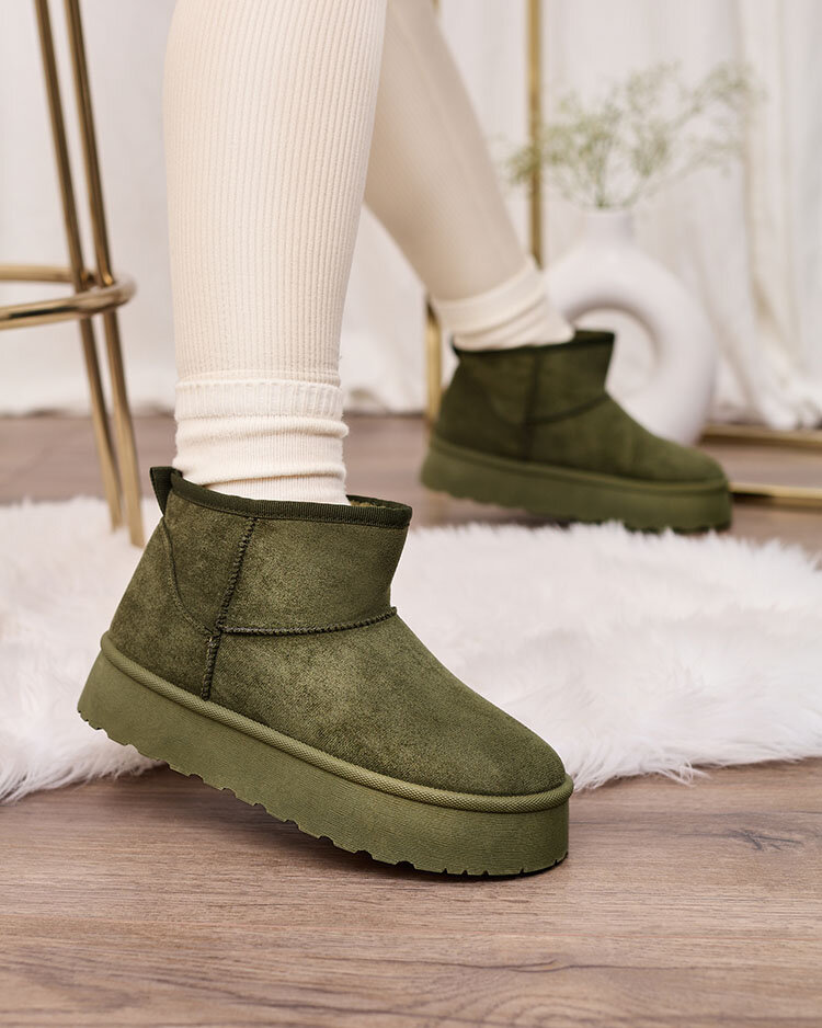 Royalfashion Green женские сапоги на платформе Ersinella