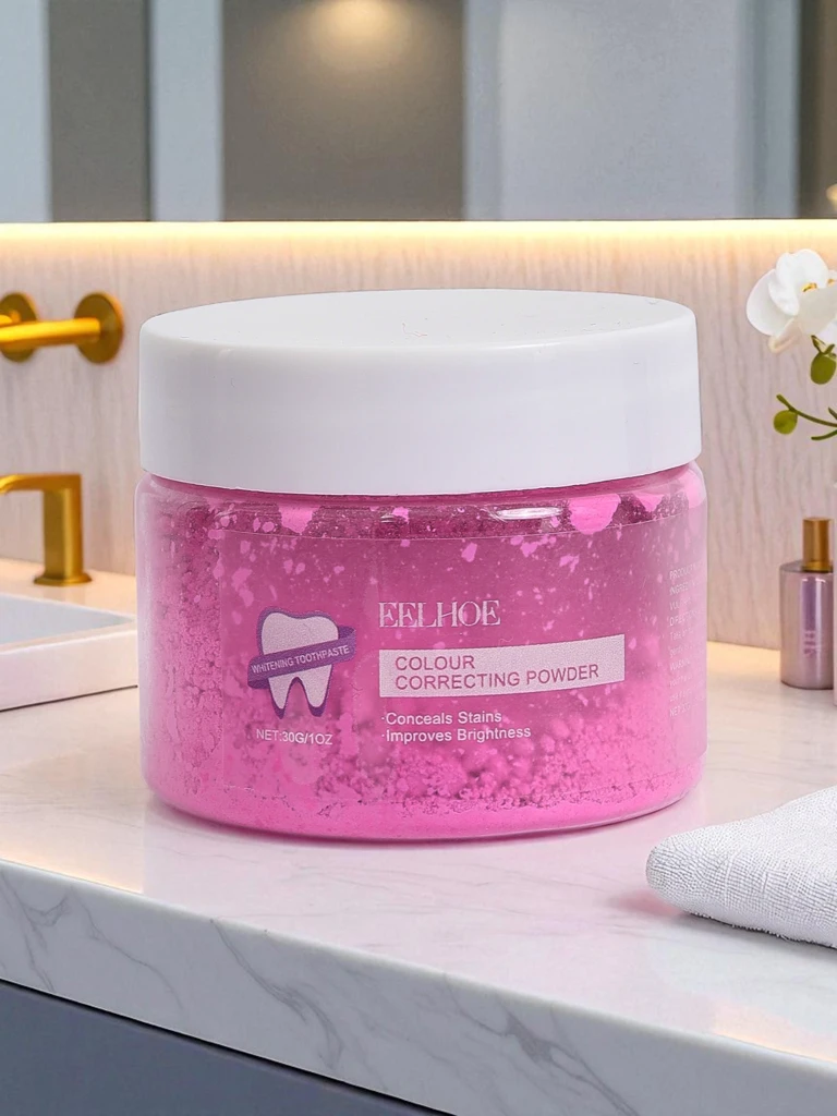 Aurora Rosa Italica 30ml Tooth Whitening Powder Color Corrector by Eelhoe