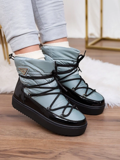 Royalfashion Женские сапоги-слипы a'la snow boots in blue Vevnose