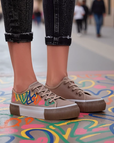 Royalfashion moteriški sportbačiai su širdies raštu Sercess