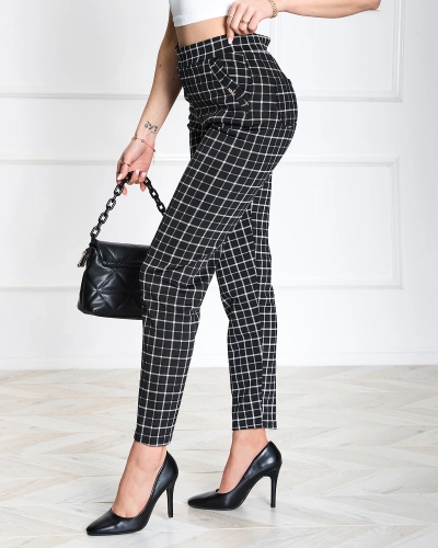 Juodos languotos moteriškos tegings kelnės PLUS SIZE- Drabužiai