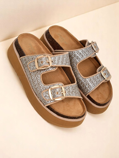 Royalfashion Женские шлепанцы на платформе Nora Woven