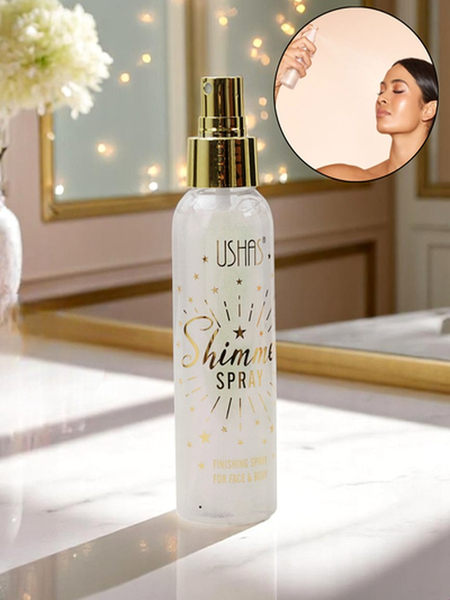 USHAS Summer Spray – Skystis veido ir kūno paryškinamasis perlas