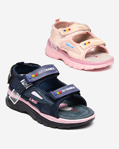 Tamsiai mėlynos spalvos mergaičių basutės Umaf- Shoes