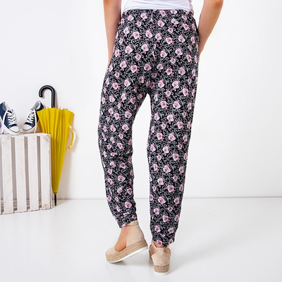Женские брюки с цветочным принтом PLUS SIZE