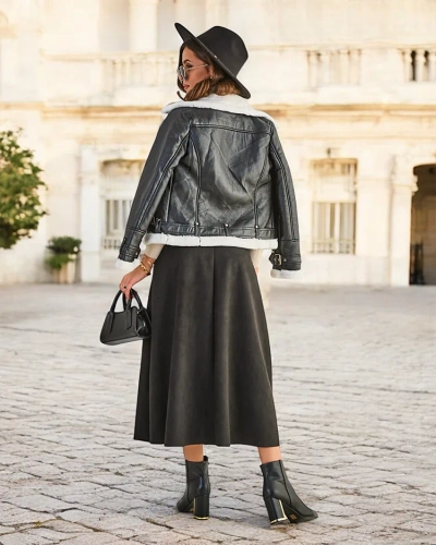 Юбка миди Royalfashion a' la suede для женщин