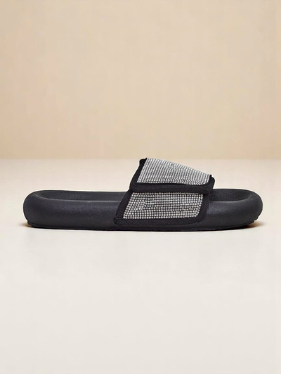 Royalfashion Женские шлепанцы на плоской подошве Sparkle Step