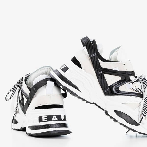 Бежевые женские кроссовки на толстой подошве Eafi - Обувь