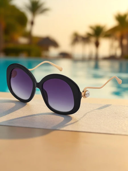 Royalfashion Akiniai nuo saulės su dekoratyvinėmis kojelėmis Glam Shine