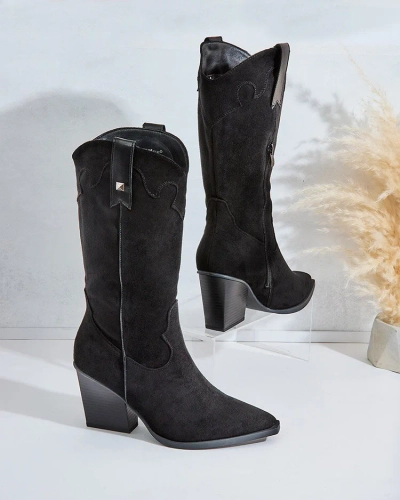 Royalfashion Женские ковбойские сапоги на каблуке Kowib