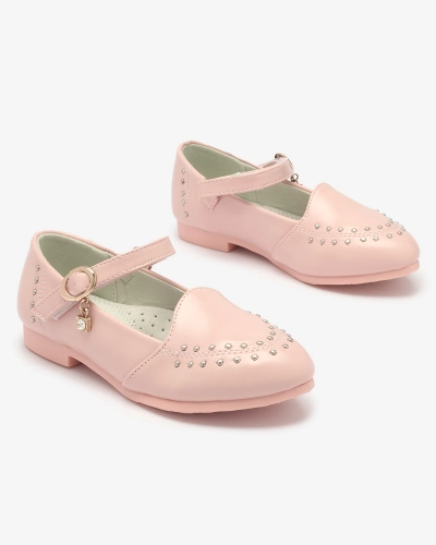 Розовые туфли для девочек со стразами Praja- Footwear