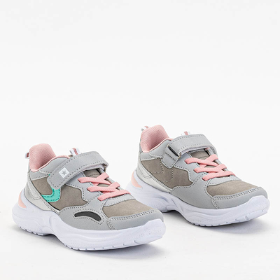Серые кроссовки для девочек Klana