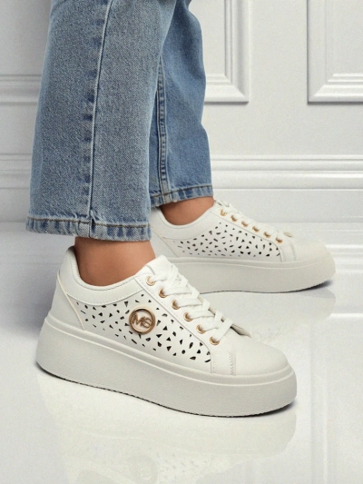 Aurelia Bianca – Белые Кроссовки Платформа Royalfashion Ecru