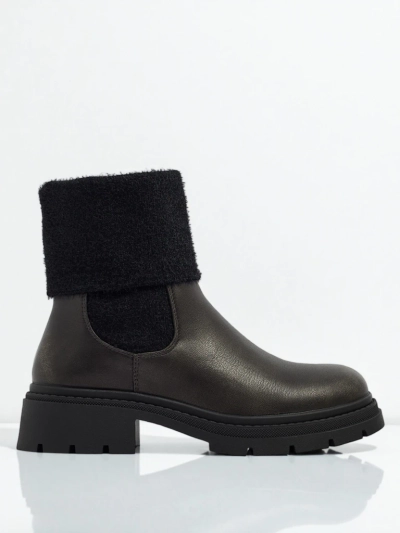 Женские ботинки из экокожи с мехом Kesy