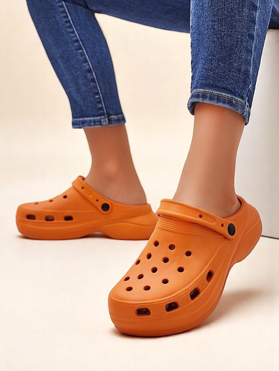 Royalfashion moterų perforuotos gumos šlepetės Dellosa