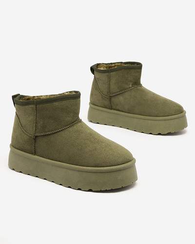 Royalfashion Green женские сапоги на платформе Ersinella