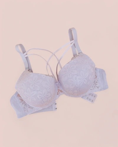 Royalfashion Moteriškas paklijuotas liemenėlė su nėriniais