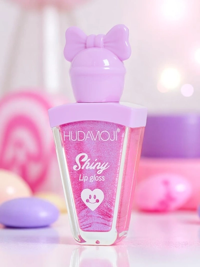 Lūpų blizgis su blizgučiais, spalva Violetinė