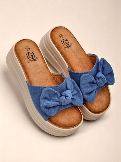 Royalfashion moteriškos platforminės šlepetės Givan