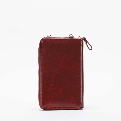 Moteriška bordo spalvos lakuota mini piniginė-piniginė - Priedai