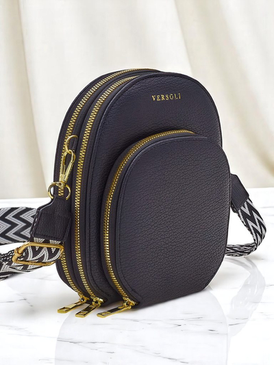 Royalfashion Daugiafunkcinė rankinė-piniginė su dirželiu, dygsniuota kišenė