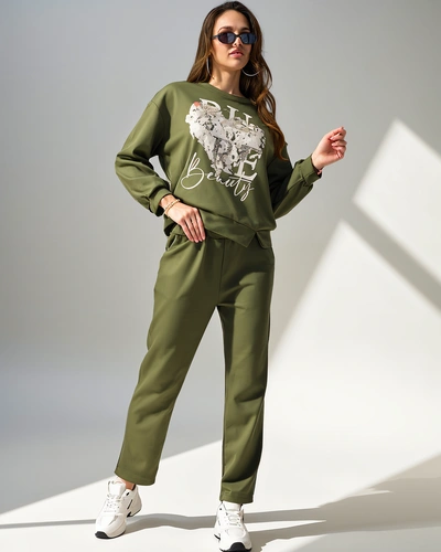 Royalfashion moterų viskozės rinkinys su spauda