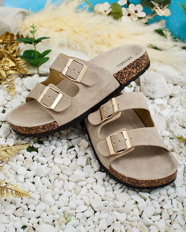 Royalfashion Moteriškos šlepetės su sagtimis Foumy