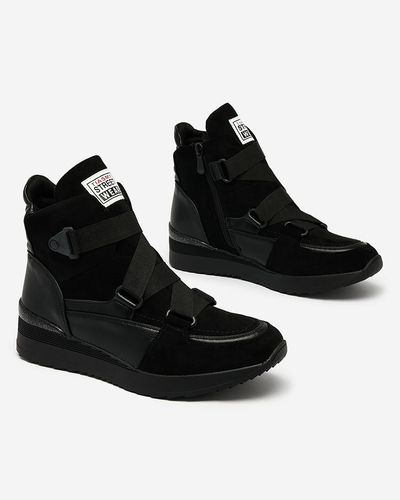 Royalfashion Черные женские спортивные ботинки Sattari