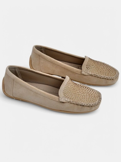Royalfashion Женские мокасины с стразами Ezuess