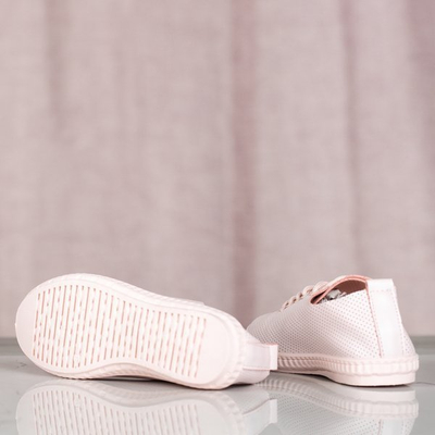 Różowe damskie tenisówki Mika - Obuwie