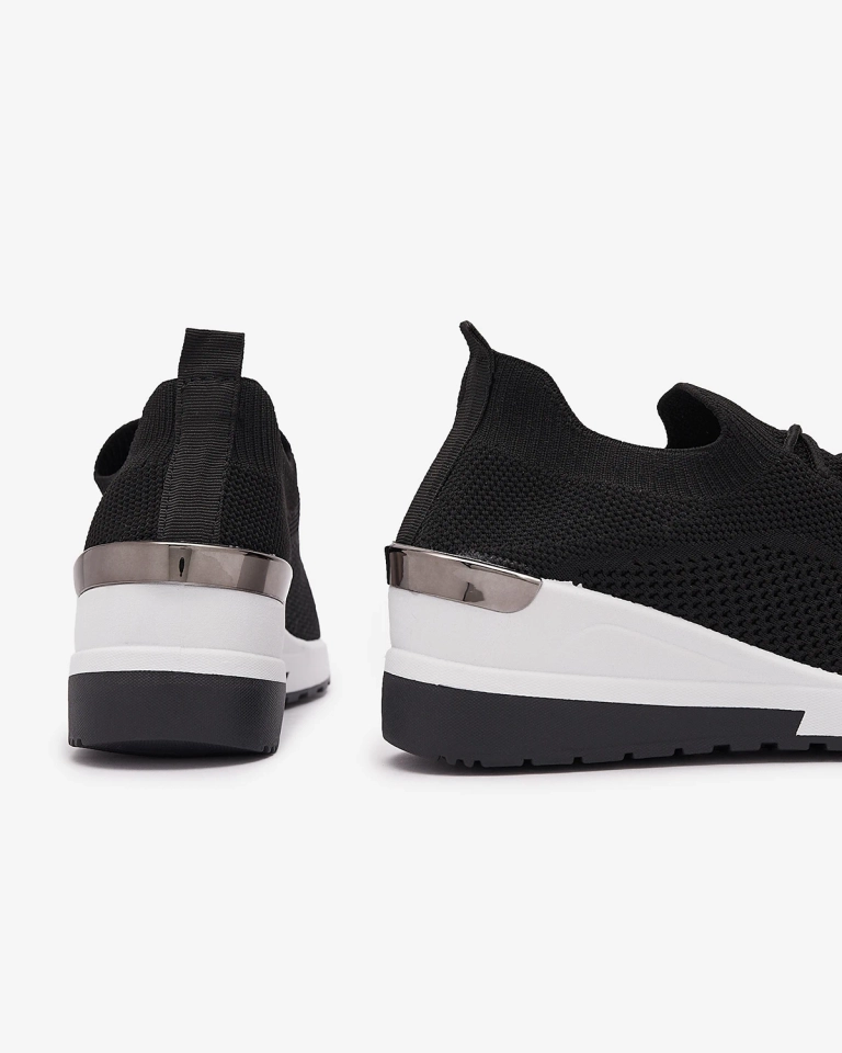 Juodi moteriški sportiniai bateliai su paslėptu inkaru Ahelle- Footwear