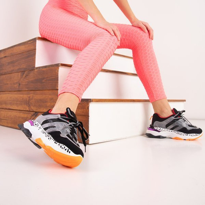 Женские черные спортивные туфли на толстой подошве Gorew - Обувь