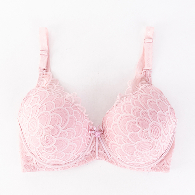 Moteriška rožinė nėriniuota liemenėlė – apatinis trikotažas